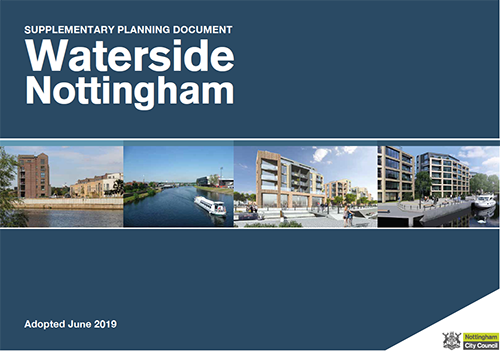 A photograph of the Nottingham Waterside SPD Front Cover